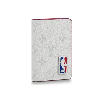 LOUIS VUITTON Coated Canvas Wallet Regular Men's White