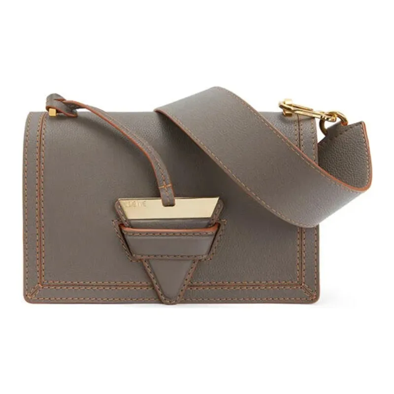 LOEWE Barcelona Soft Grained Calfskin Messenger Bag Handheld Shoulder Bag Crossbody Bag Small Size Women's Taupe-1