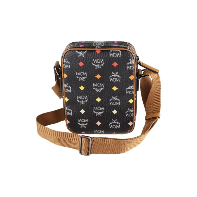 MCM Artificial Leather Shoulder Bag, Crossbody Bag Mini Women's Black-2