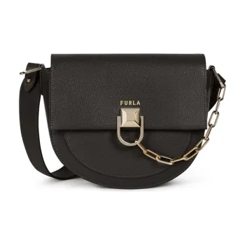 Furla Cow Leather Crossbody Bag Mini Women's Black