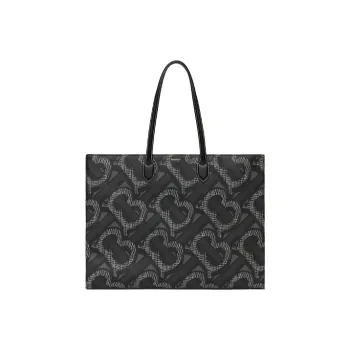 Burberry Cotton Polyurethane Tote Bag Shopping Bag Handbag Unisex Graphite Camouflage