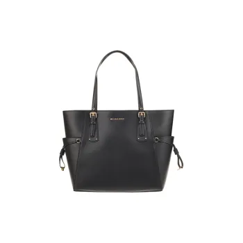 MICHAEL KORS Voyager Leather Catfish Bag Shoulder Bag Trumpets Women's Black
