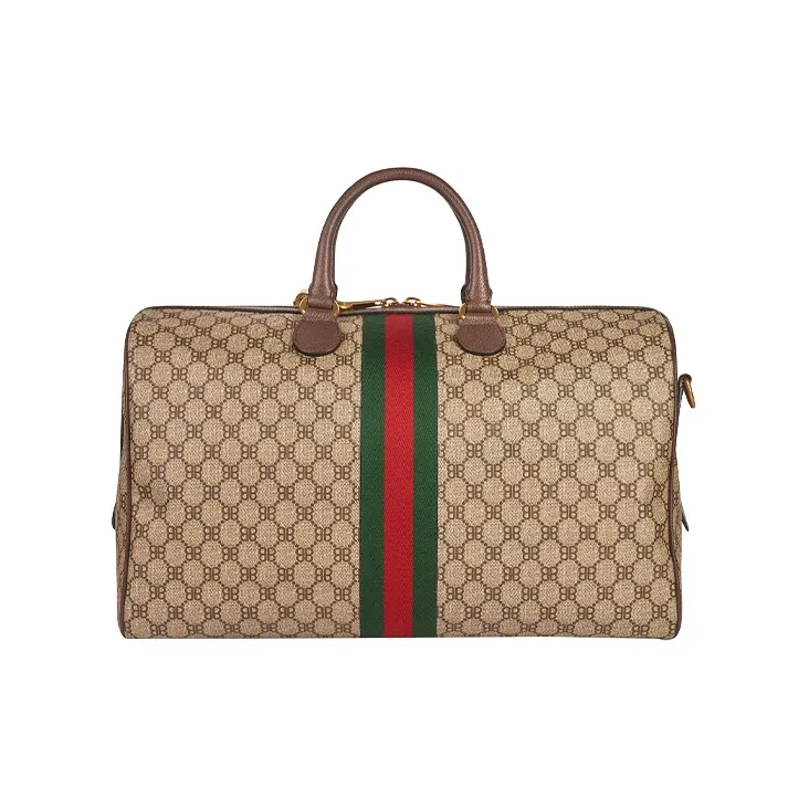 Balenciaga GUCCI Collaboration Coated Canvas Handbag Travel Bag Unisex-2
