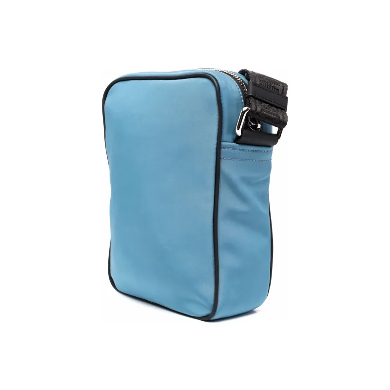 MOSCHINO Polyester Messenger Bag, Small Square Bag, Shoulder Bag, Crossbody Bag Regular Unisex Red Blue & Multicolor-1
