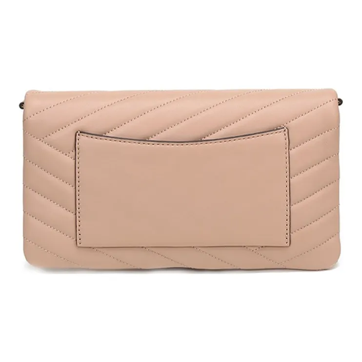 TORY BURCH Kira Sheepskin Clutch Handbag Shoulder Bag Women's Flesh Pink-3