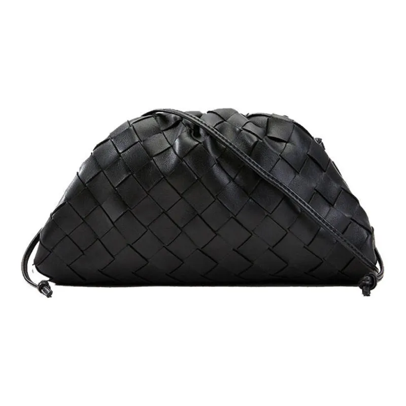 Bottega Veneta Sheepskin Handbag Shoulder Bag Women's Black-0