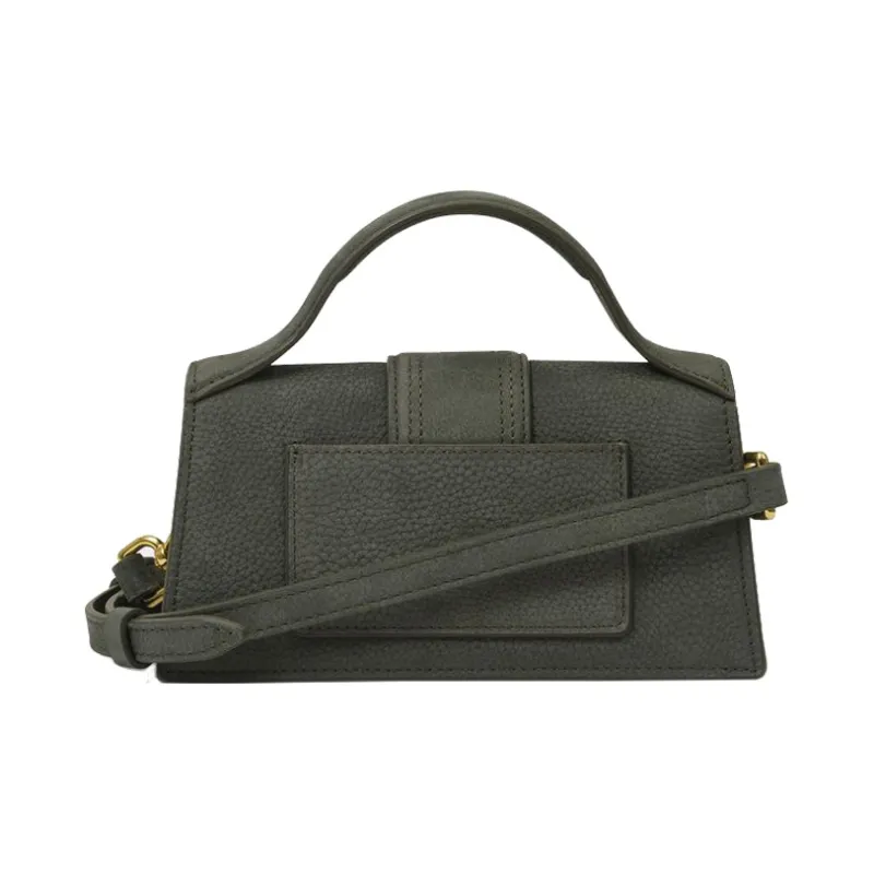 Jacquemus Leather Handbag, Shoulder Bag, Crossbody Bag Women's Dark Green-2