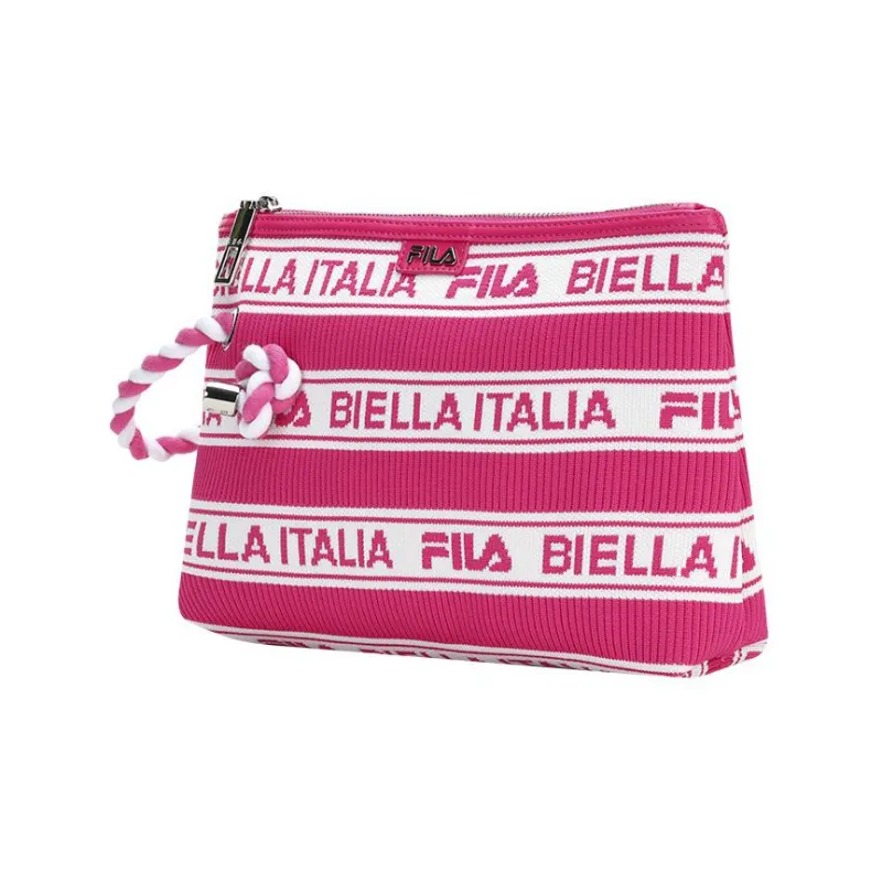FILA Fabric Shopping Bag Clutch Regular Women's Fluorescent Vivid Red-1
