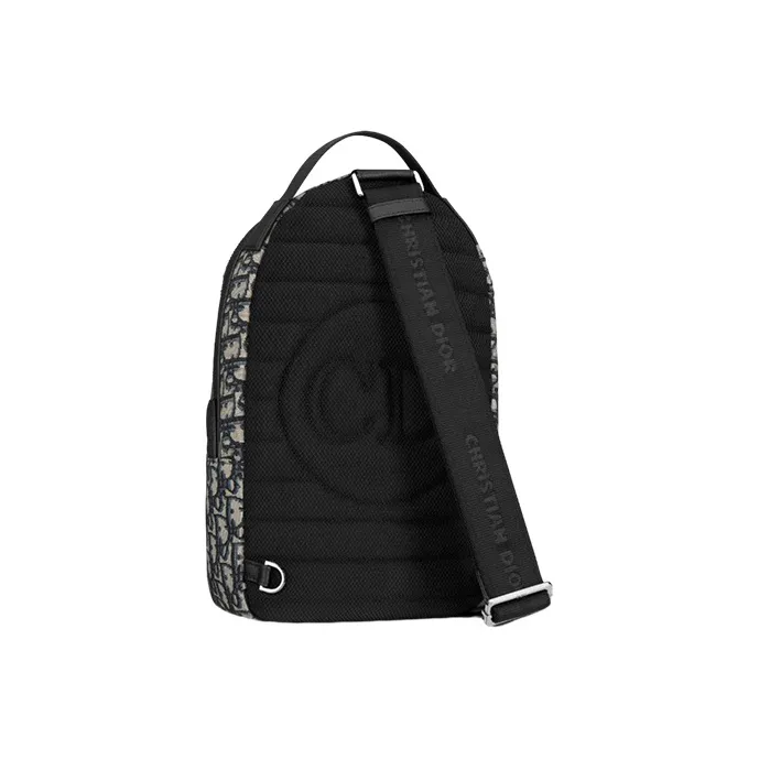 DIOR Cow Leather Sling Bag, Shoulder Bag, Crossbody Bag Regular Men's Beige And Black-3