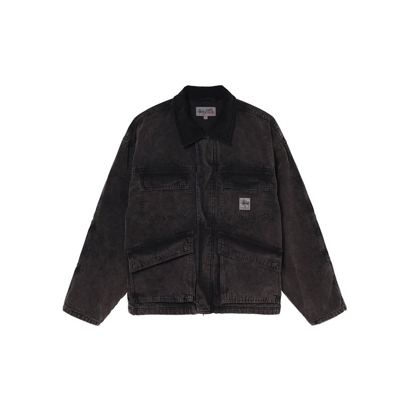 leopard mesh zip jacket stussy - POIZON