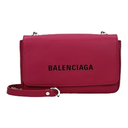 Balenciaga Leather Crossbody Bag Shoulder Bag Women's Pink