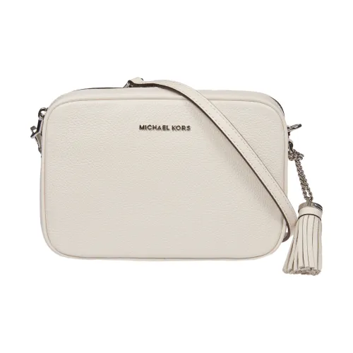 MICHAEL KORS Ginny Leather Crossbody Bag Shoulder Bag Women's White