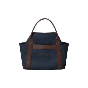 HERMES Waterproof Canvas Equestrian Bag, Travel Bag, Tote Bag, Shopping Bag Unisex
