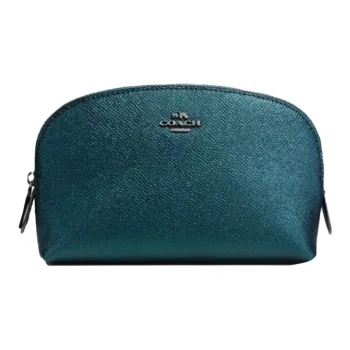 COACH Cosmetic Makeup Bags Peacock Blue