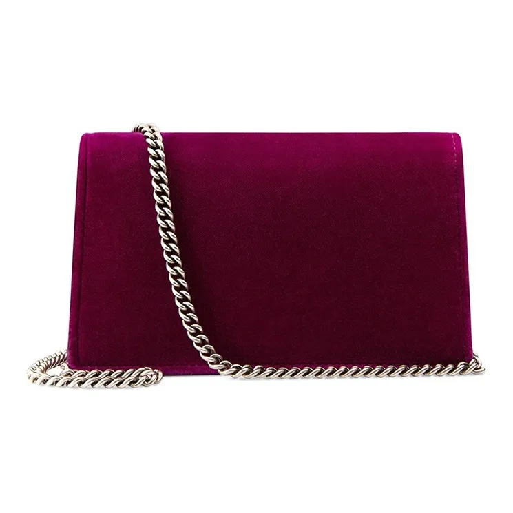GUCCI Dionysus Velvet Crossbody Bag Shoulder Bag Women's Red-3