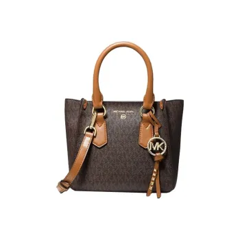 MICHAEL KORS Kris Polyester Shoulder Bag Crossbody Bag Handbag Small Size Women's Acorn Brown