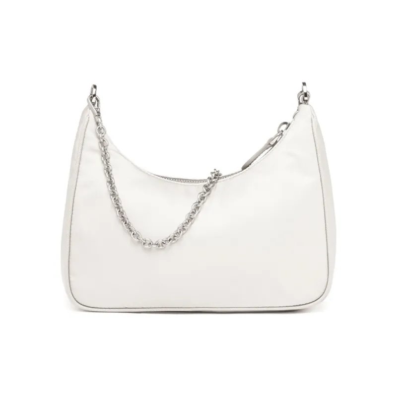 PRADA Re Edition 2005 Nylon Bag White-2
