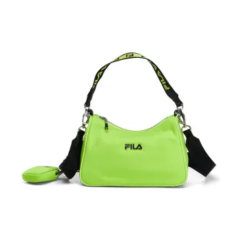 FILA Fabric 2-in-1 Hobo Shoulder Bag Crossbody Bag Handbag Regular Women's Mustard Yellow Green