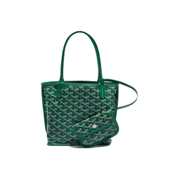 GOYARD Anjou Calfskin Tote Bag, Shopping Bag, Shoulder Bag, Handbag Mini Women's Green