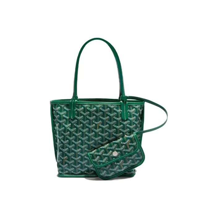 GOYARD Anjou Calfskin Tote Bag, Shopping Bag, Shoulder Bag, Handbag Mini Women's Green-0