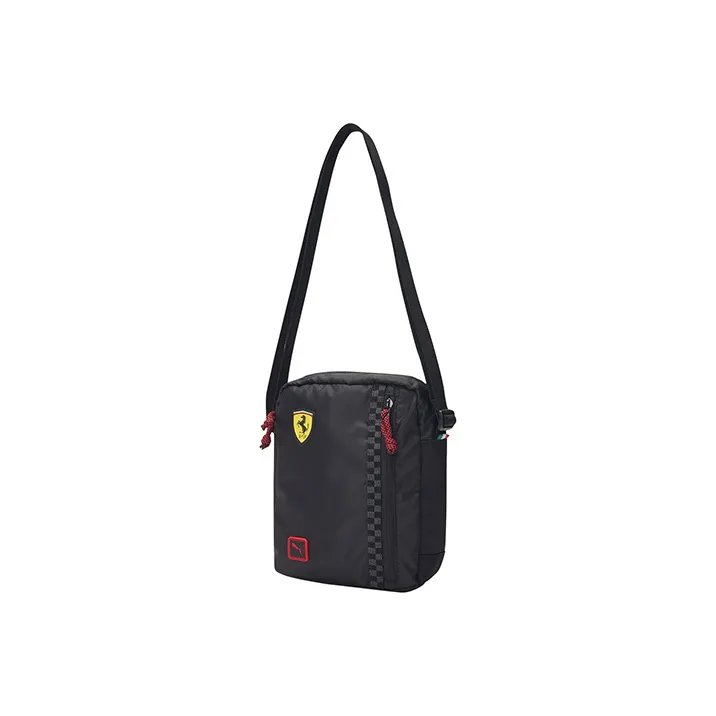 PUMA Scuderia Ferrari Fabric Shoulder Bag Crossbody Bag Regular Unisex Black-1