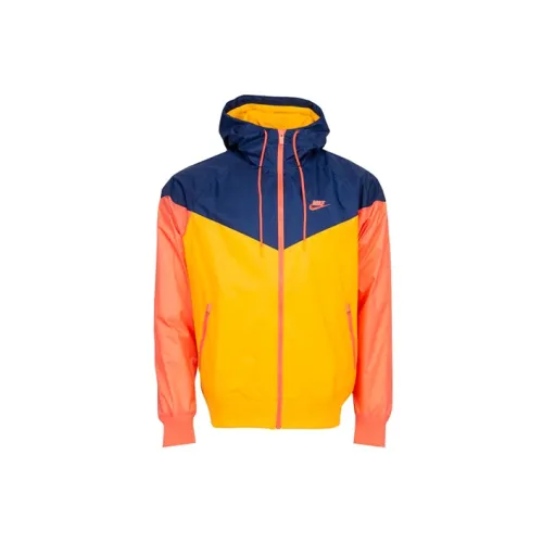 Nike Jacket Men Yellow/Blue Multicolor