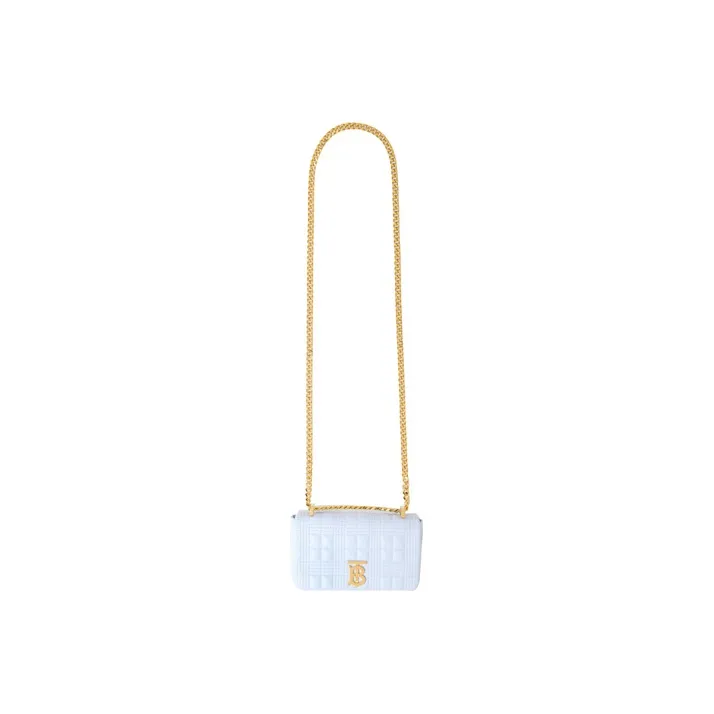 Burberry Lola Lola Bag Lambskin Shoulder Bag Crossbody Bag Mini Women's Light Blue-4