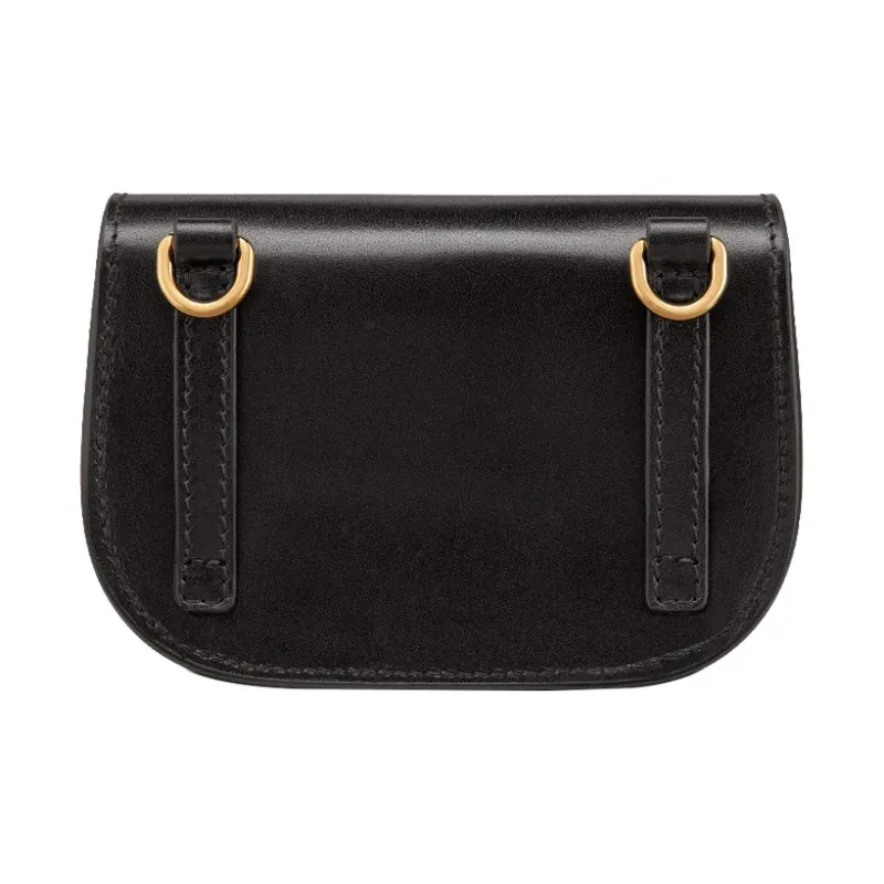 DIOR Bobby Smooth Finish Cow Leather Handbag Shoulder Bag Crossbody Bag Mini Women's Black-1