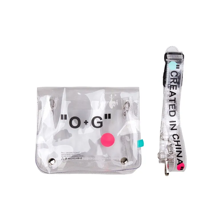 GAONCREW × OXY Collaboration PVC Fanny Pack Crossbody Bags Regular Unisex Transparent-0