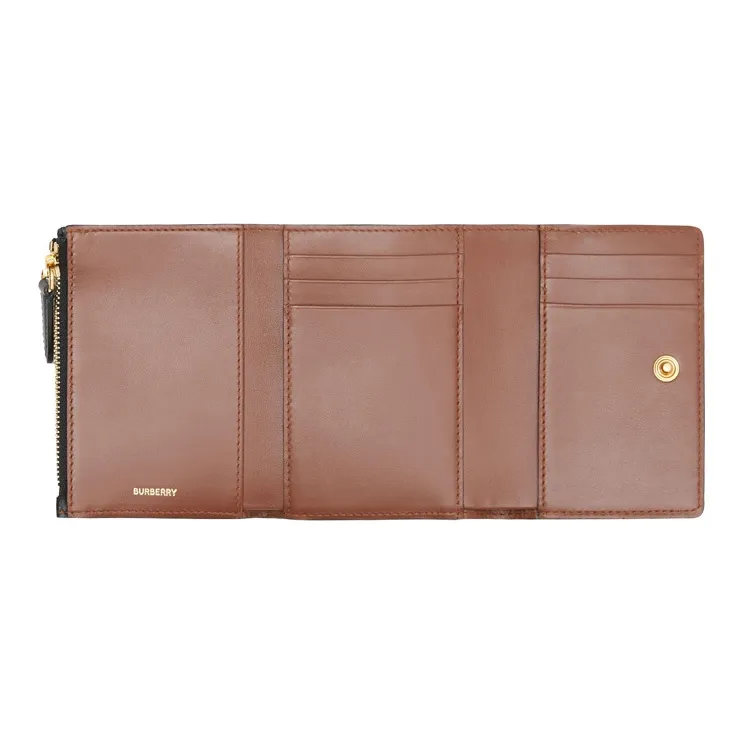 Burberry Canvas Card Holder Wallet Small Size Women's Archive Beige-3