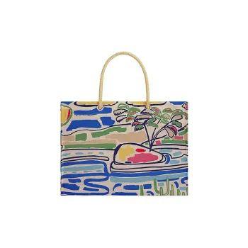 HERMES Water-Resistant Canvas Tote Bag Handbag Beach Bag Shoulder Bag Regular Women's