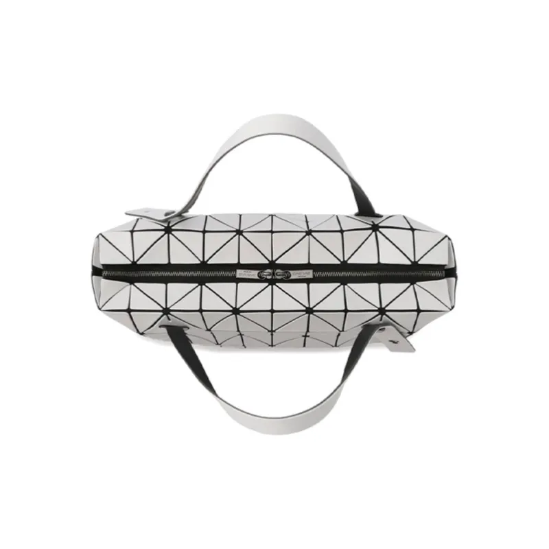 ISSEY MIYAKE Vinyl Chloride Resin Shoulder Bag Crossbody Bag Handbag Women's White Ice Gray-3