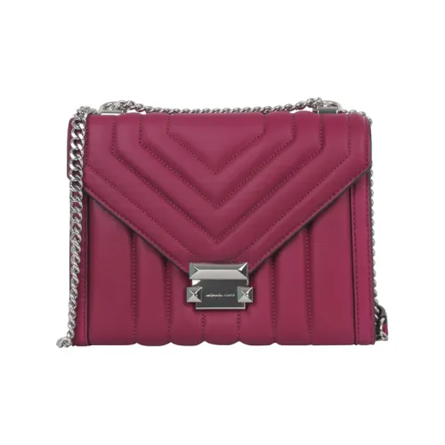 MICHAEL KORS MICHAEL KORS Luggage Collection Sheepskin Envelope Bag Shoulder Bag Crossbody Bag Large Size Women's Berry
