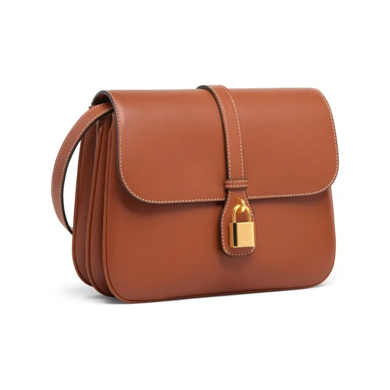 CELINE Tabou Smooth Cow Leather Handbag, Shoulder Bag, Crossbody Bag Medium Size Women's Tawny-1