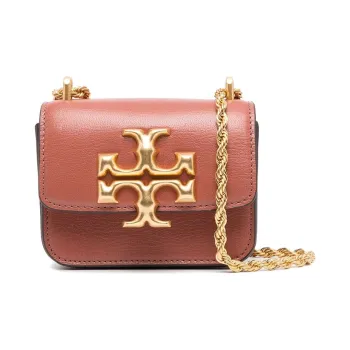 TORY BURCH Eleanor Cow Leather Shoulder Bag, Crossbody Bag Mini Women's Brown