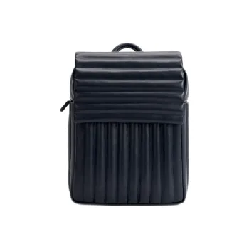BLUE SKY LAB Microfiber Synthetic Leather Backpack Regular Unisex Dark Blue
