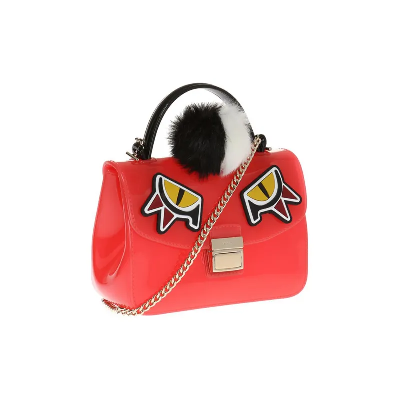 Furla Candy PVC Shoulder Bags Handbags Mini Women's Pink-2