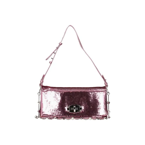 MIU MIU Leather Handbag Shoulder Bag Women's Pink & ensemble