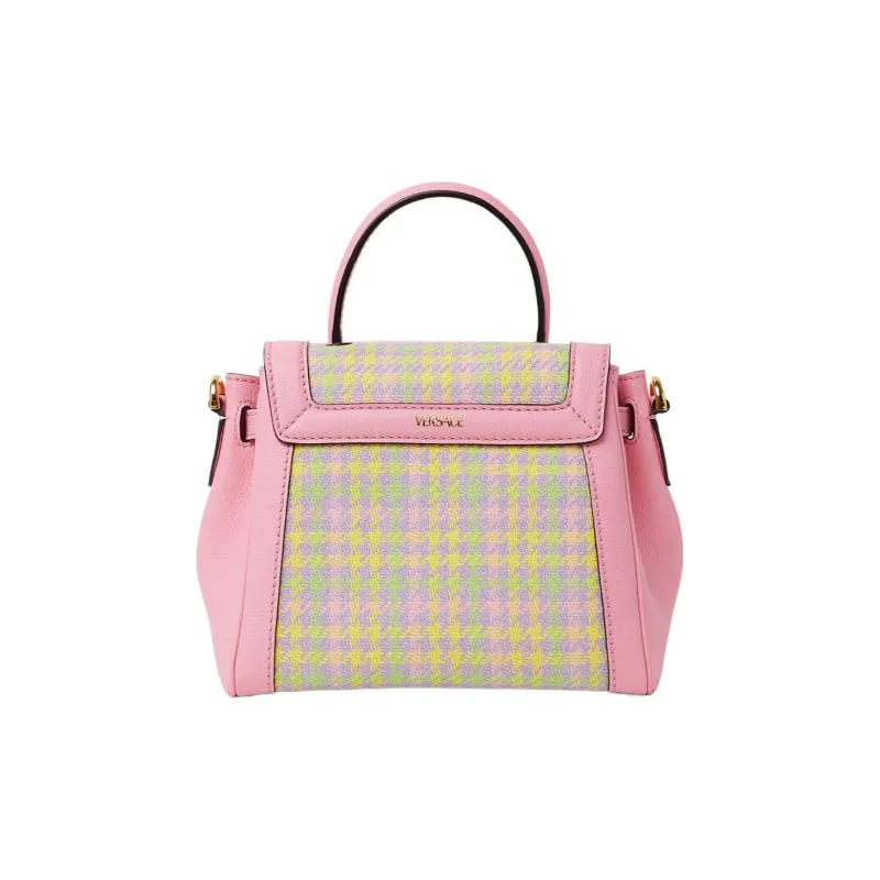 VERSACE Medusa Fabric Handbag Bag Handbag Small Size Women's Pink-1