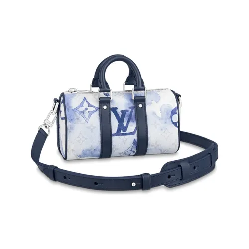 LOUIS VUITTON Keepall XS Monogram Watercolor Blue