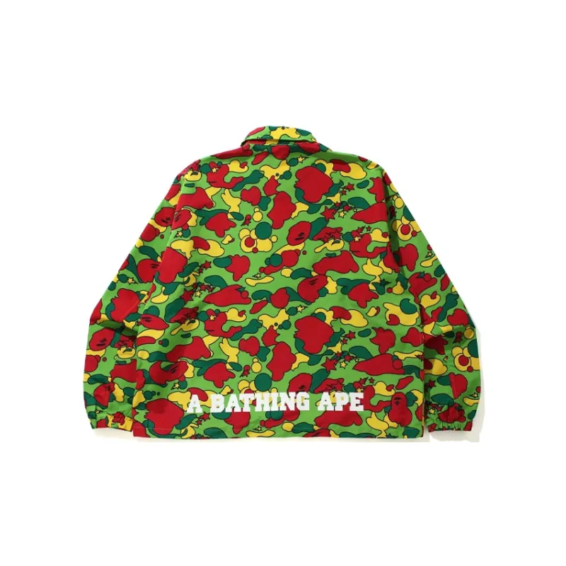 A BATHING APE Sta Camo Relaxed Coach Jacket-3