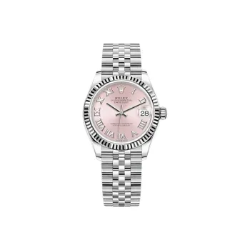 ROLEX Log Series Automatic Mechanical Movement Women's Watch 31mm Pink Watch Dial Oystersteel Case Oystersteel Strap
