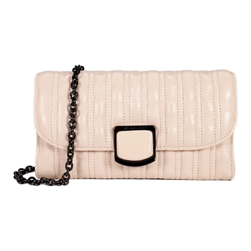 LONGCHAMP Brioche Sheepskin Crossbody Bag Shoulder Bag Women's Nude Pink-0