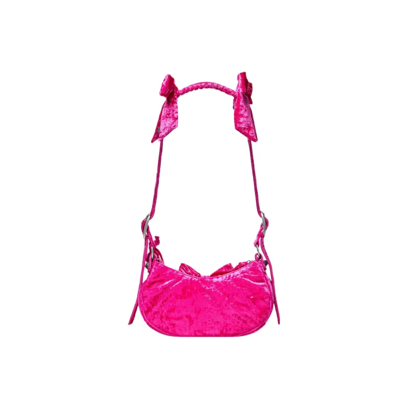 Balenciaga Le Cagole Polyamide Handbags Shoulder Bags Small Size Women's Pink-1