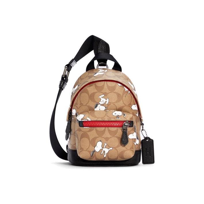 Coach X Peanuts Track Pack on sale 14 With Snoopy Motif