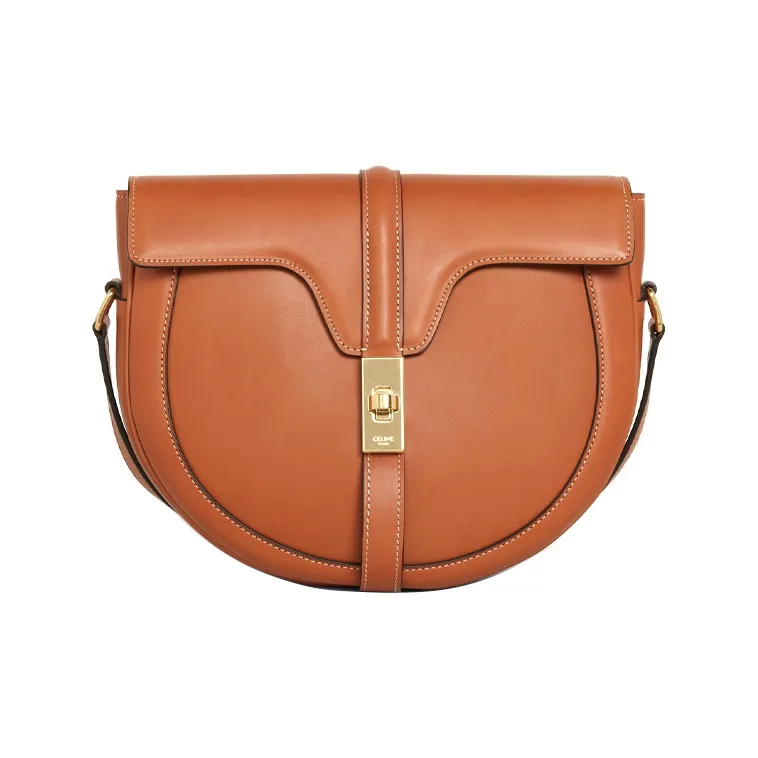 CELINE Besace16 Calfskin Handbag Shoulder Bag Women's Tawny-0