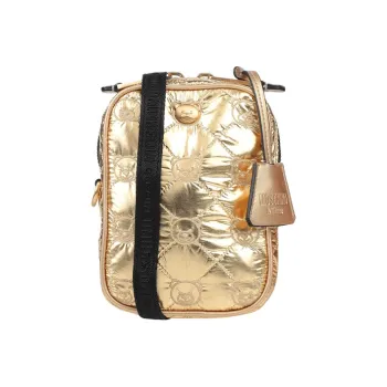 MOSCHINO Nylon Messenger Bag Shoulder Bag Crossbody Bag Women's Gold