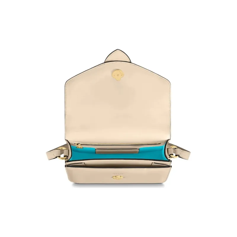 LOUIS VUITTON Pont Smooth Leather Crossbody Bag Shoulder Bag Women's Ivory-3