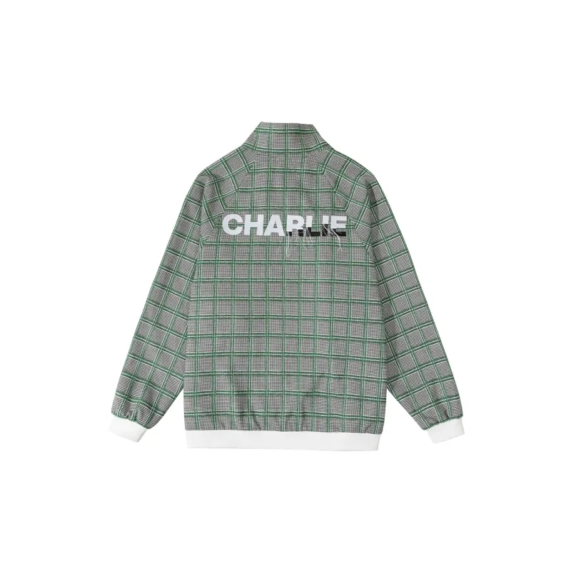 Charlie Luciano Jacket Unisex Green White-1