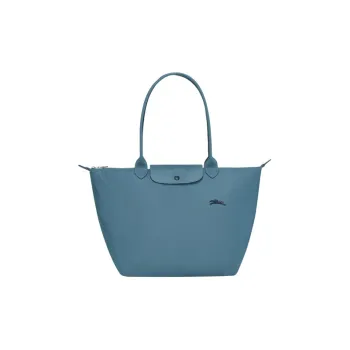 LONGCHAMP Le Pliage Club Canvas Tote Bag, Shopping Bag, Canvas Bag, Shoulder Bag Women's Blue